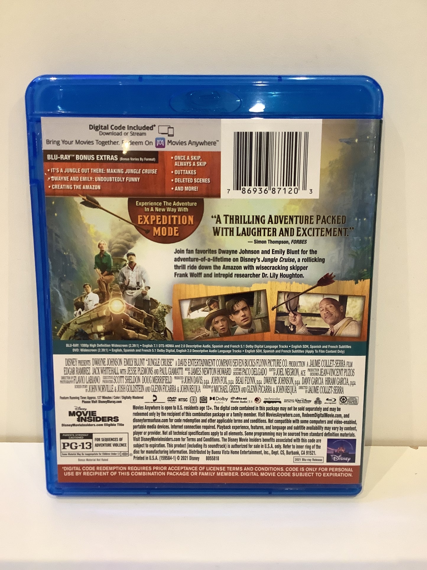 Jungle Cruise - Blu-Ray