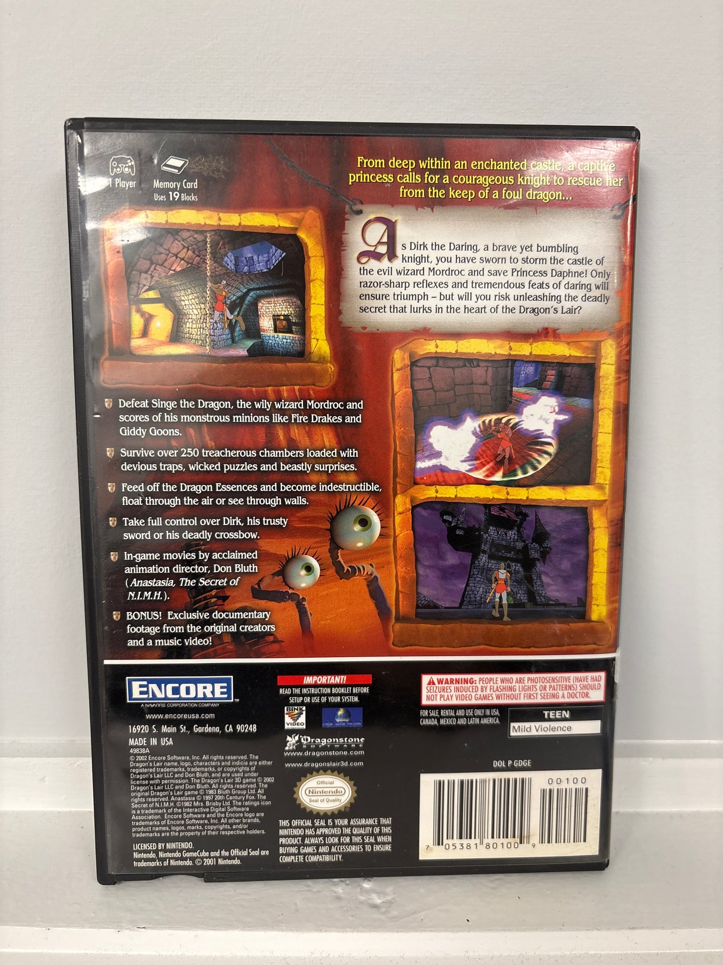Dragon's Lair 3D - Gamecube