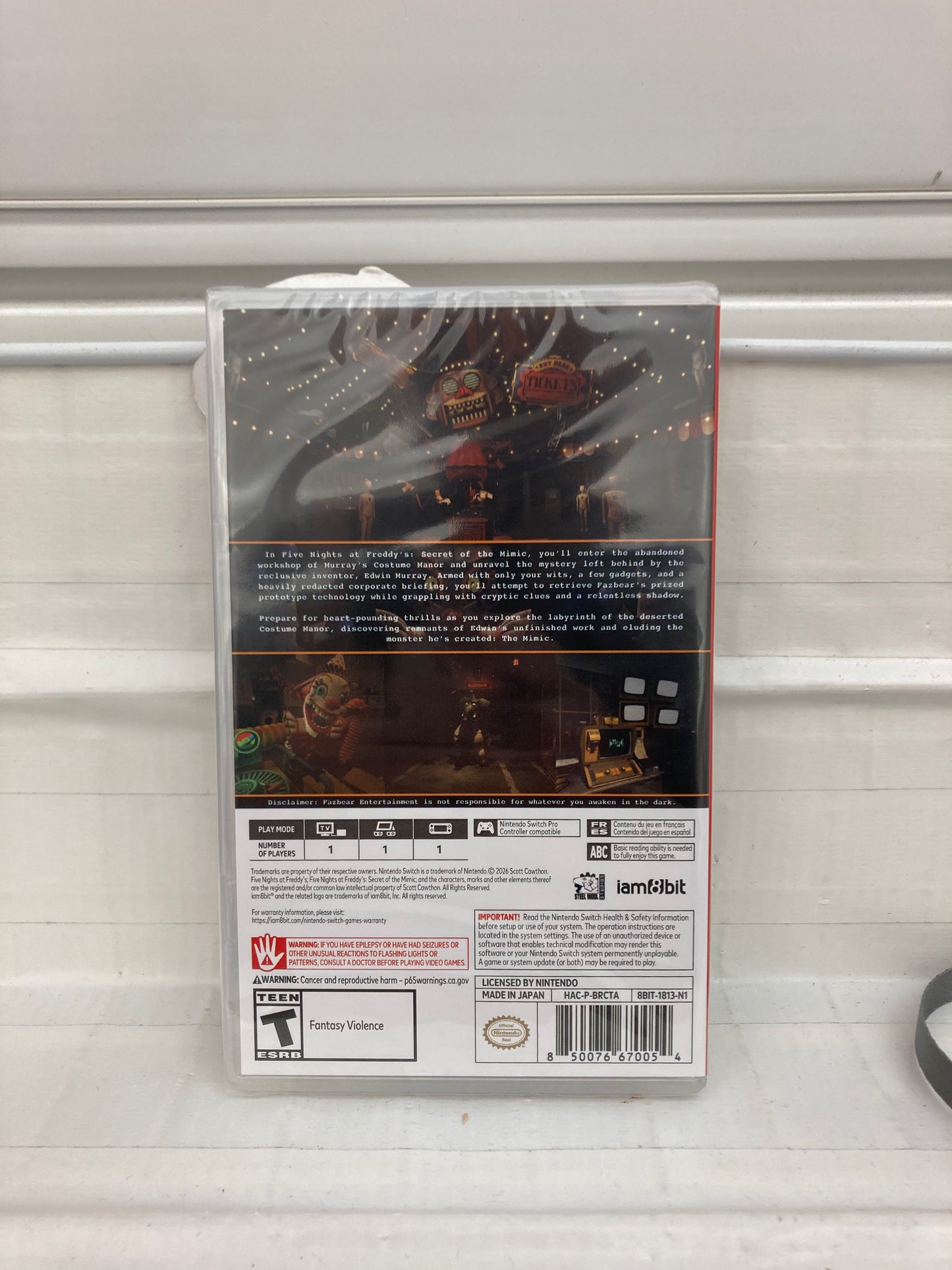 Five Nights At Freddy's: Secret Of The Mimic - Nintendo Switch 2