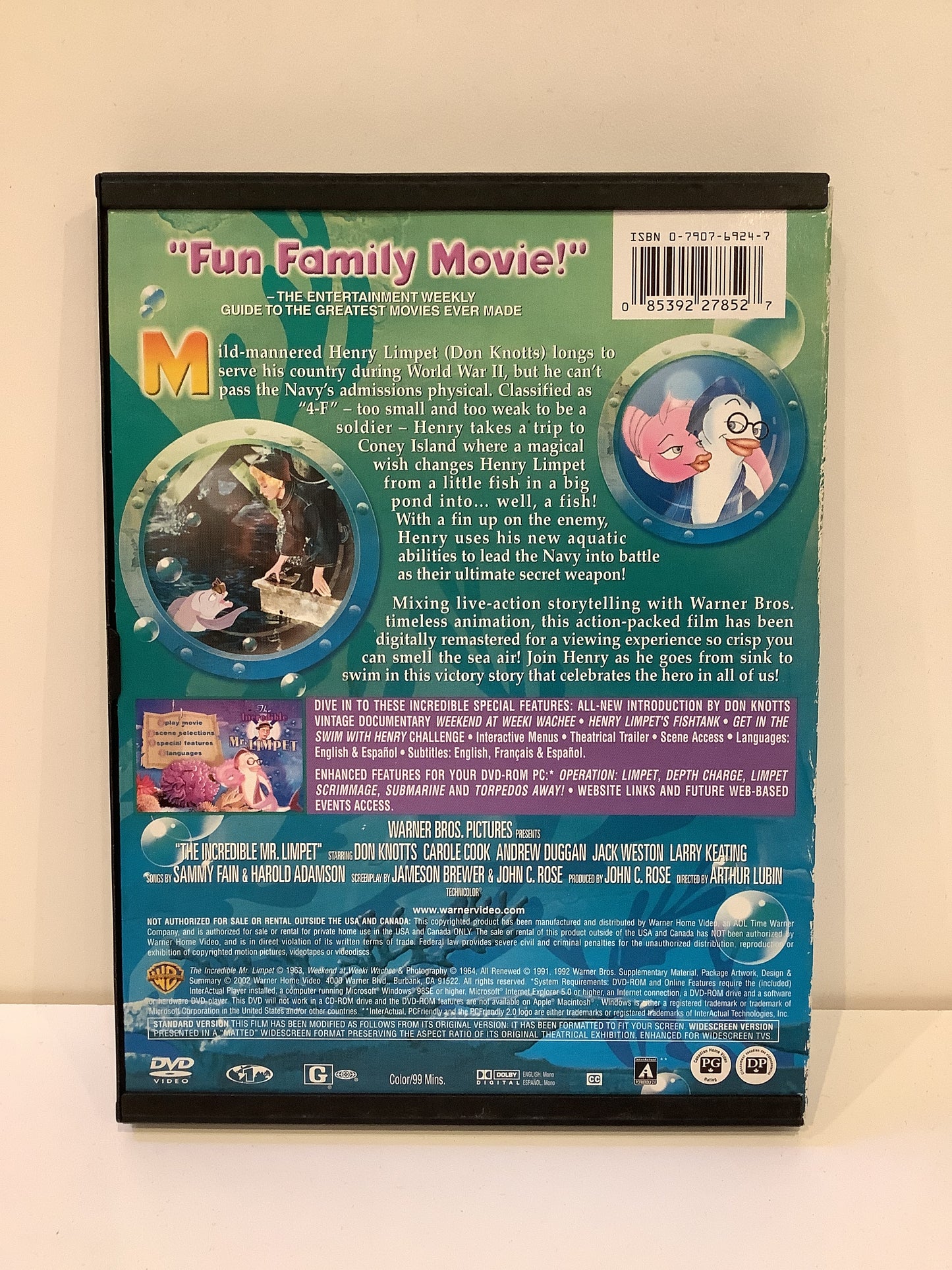 The Incredible Mr. Limpet - DVD