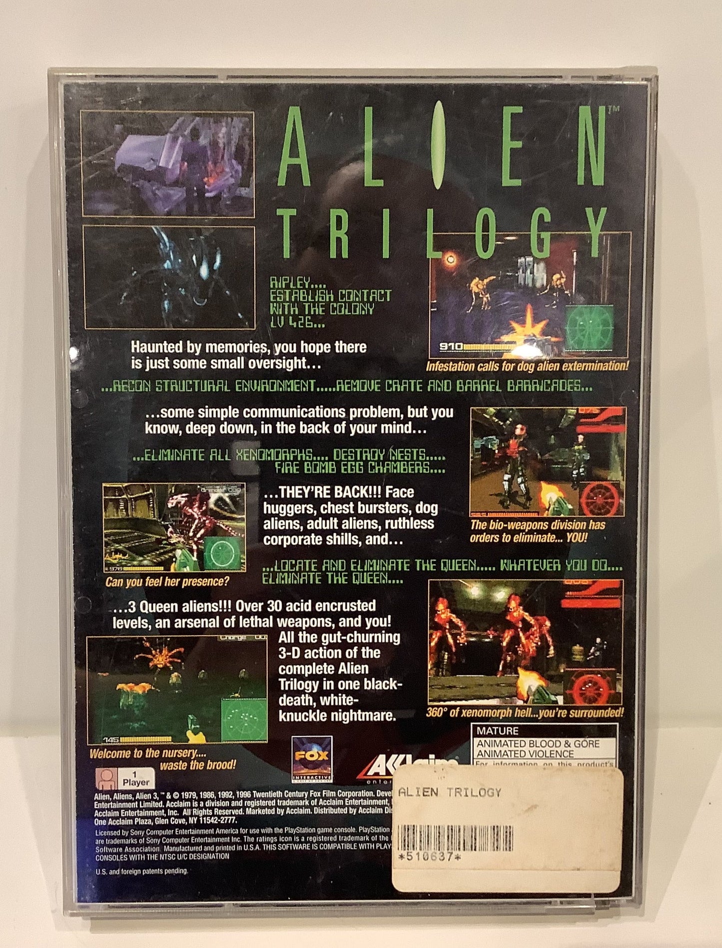 Alien Trilogy [Long Box] - Playstation