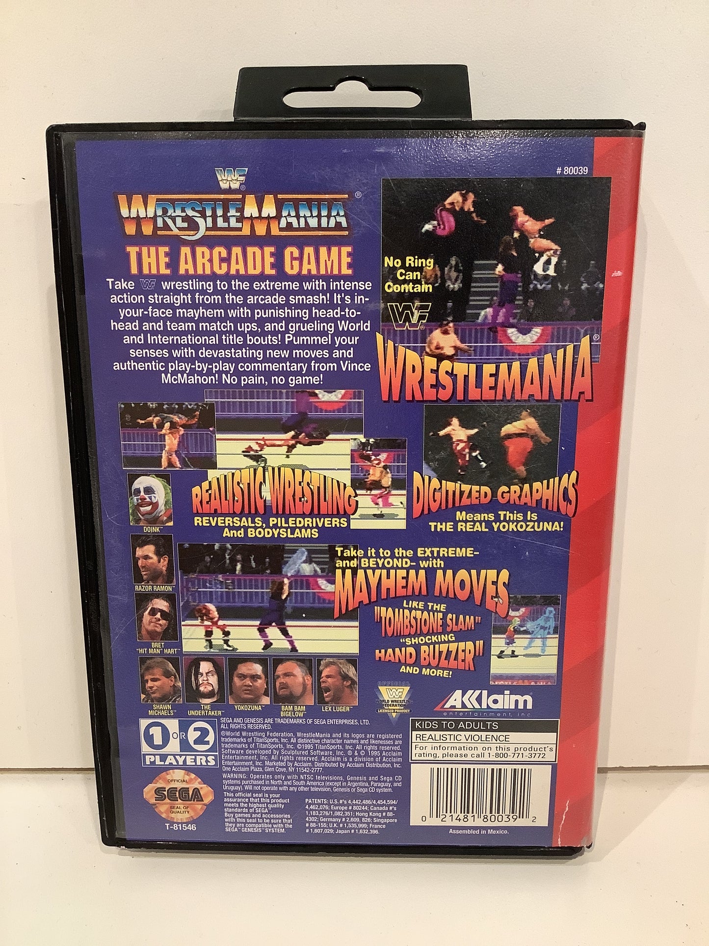WWF Wrestlemania Arcade Game - Sega Genesis