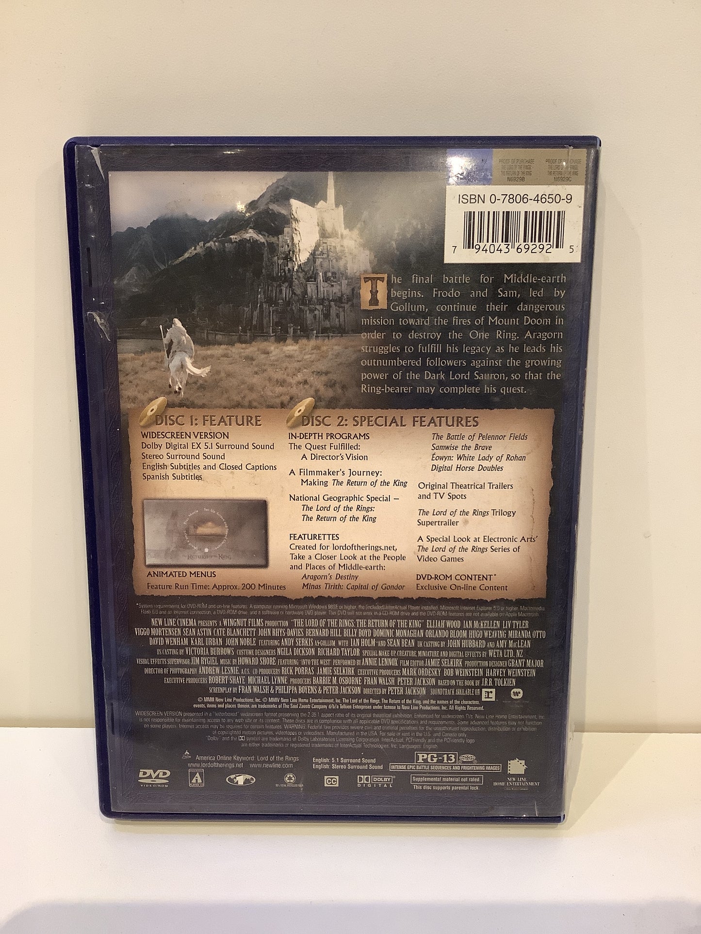 The Lord of the Rings: The Return of the King - DVD
