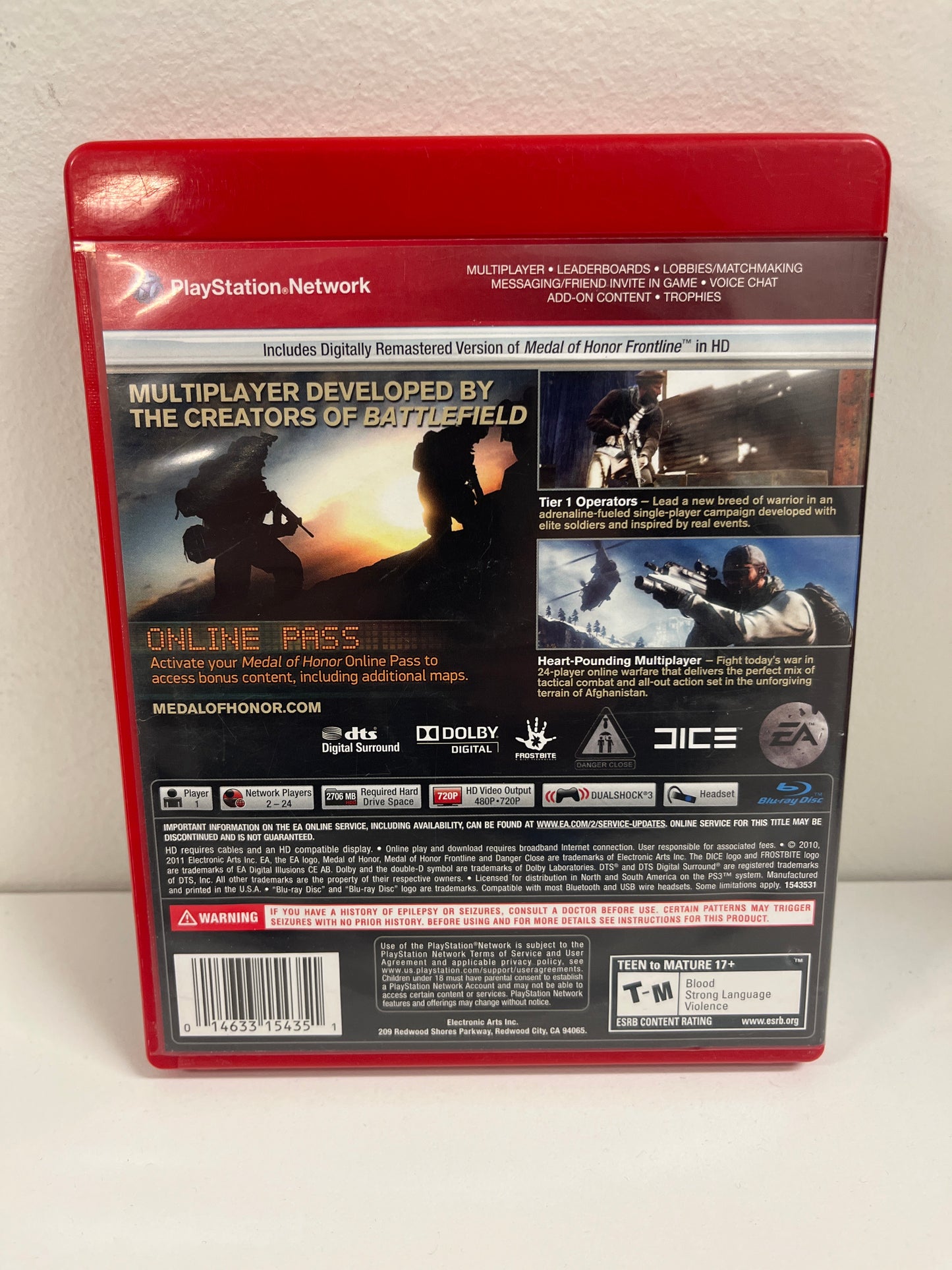 Medal of Honor [Greatest Hits] - Playstation 3