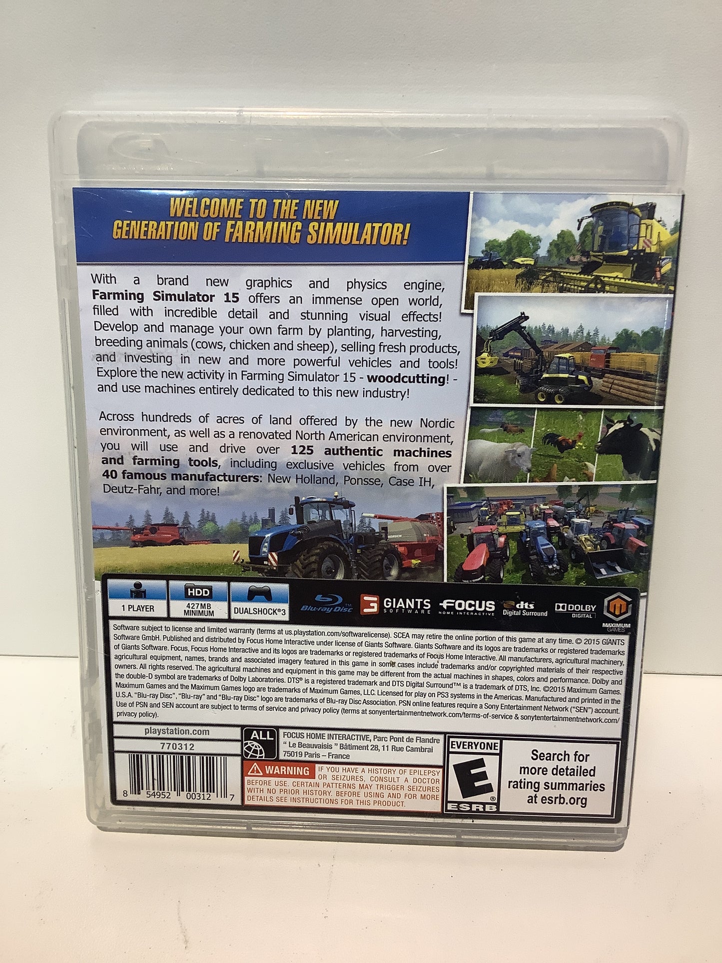 Farming Simulator 15 - Playstation 3