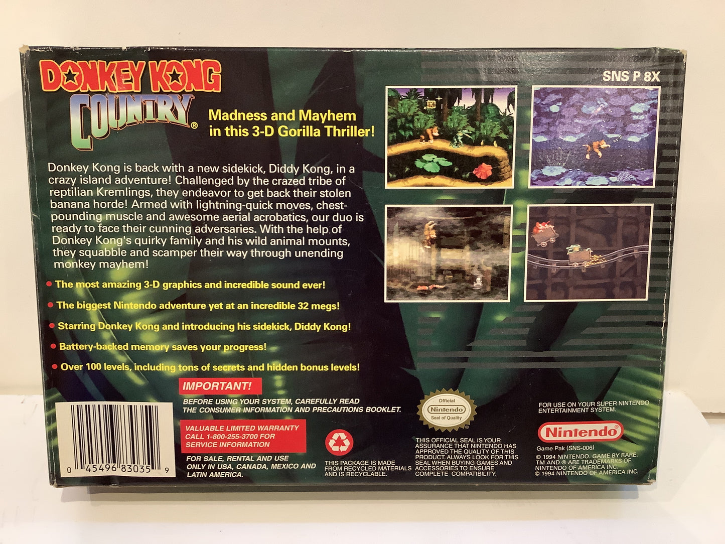 Donkey Kong Country - Super Nintendo