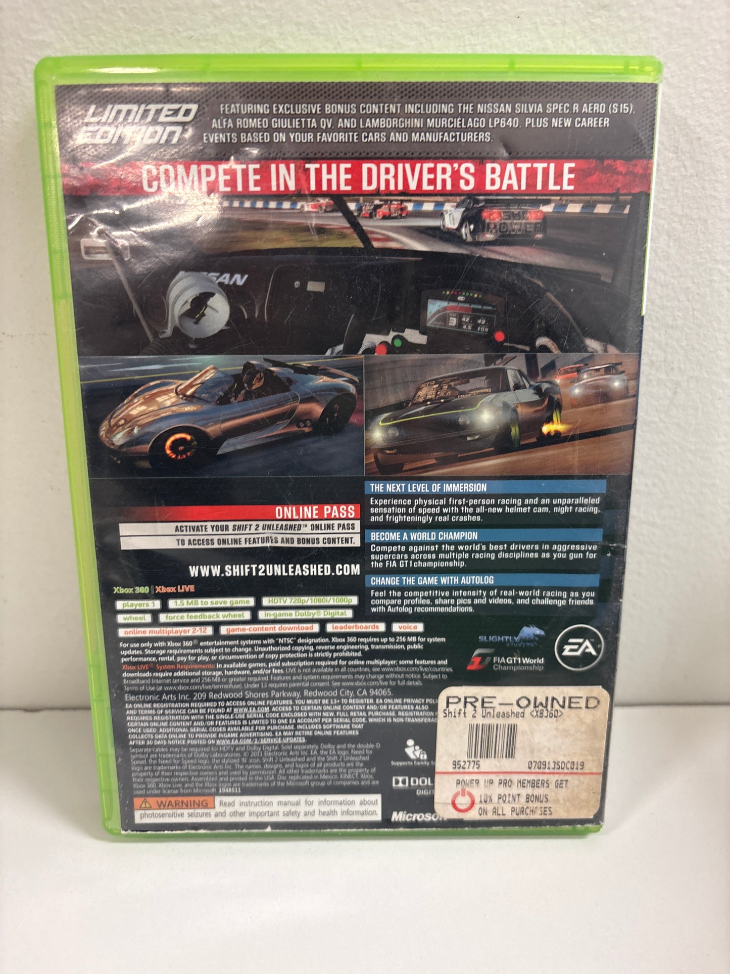 Shift 2 Unleashed [Limited Edition] - Xbox 360