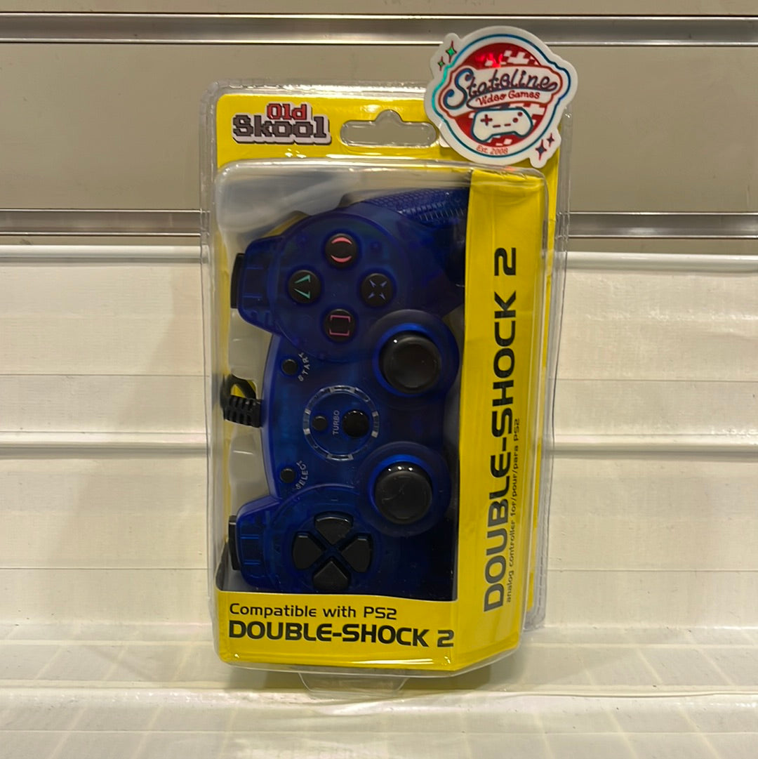 Old Skool Wired Double Shock 2 Controller - Playstation 2