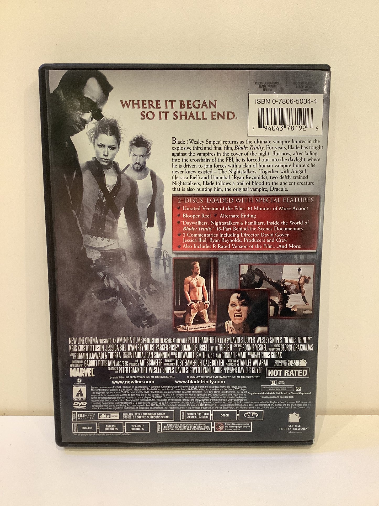 Blade Trinity (Unrated) - DVD