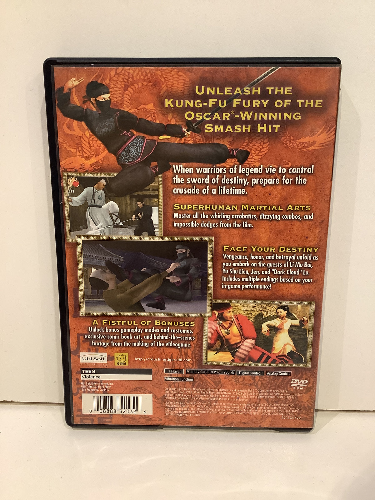 Crouching Tiger Hidden Dragon - Playstation 2