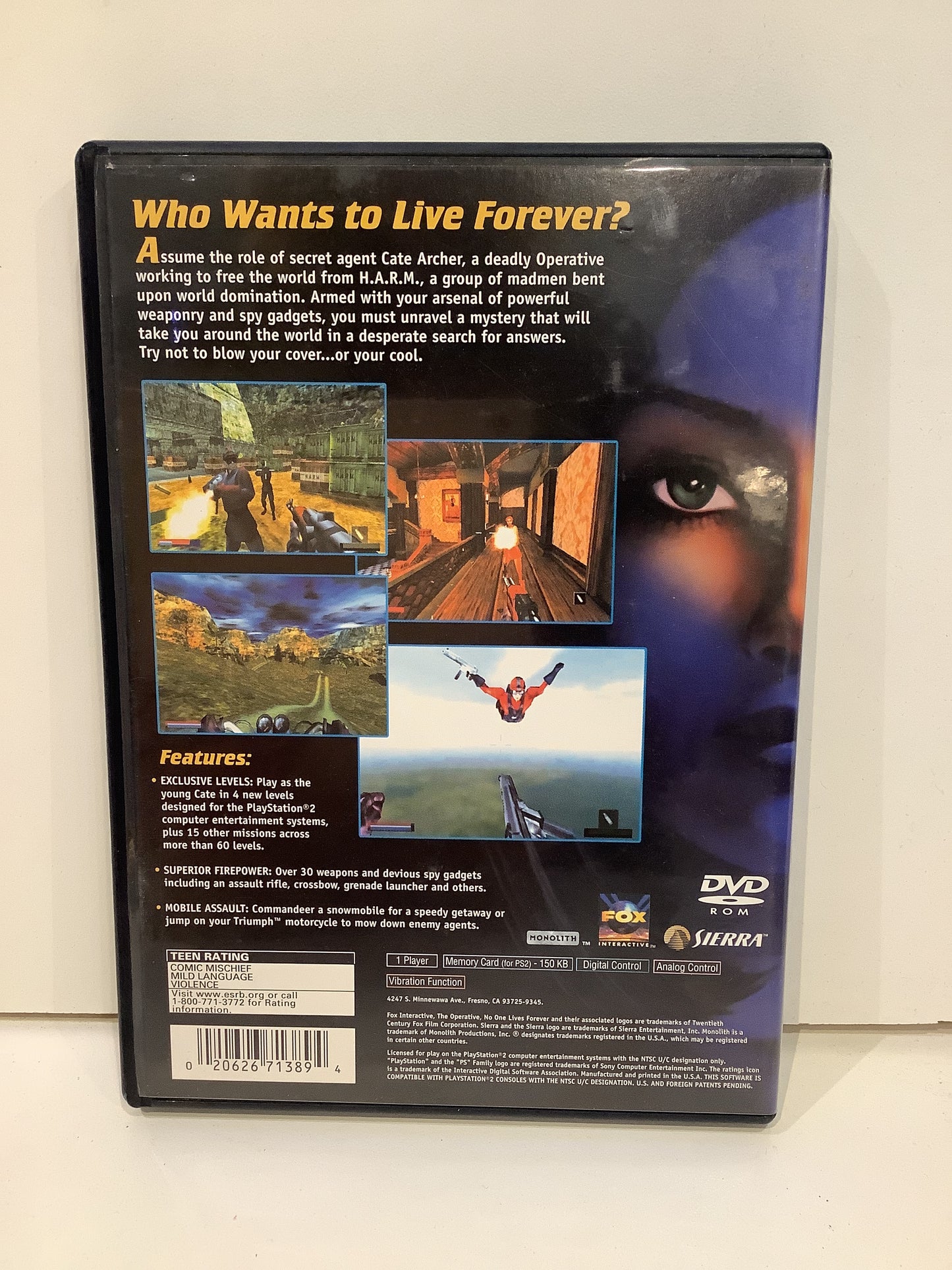No One Lives Forever - Playstation 2