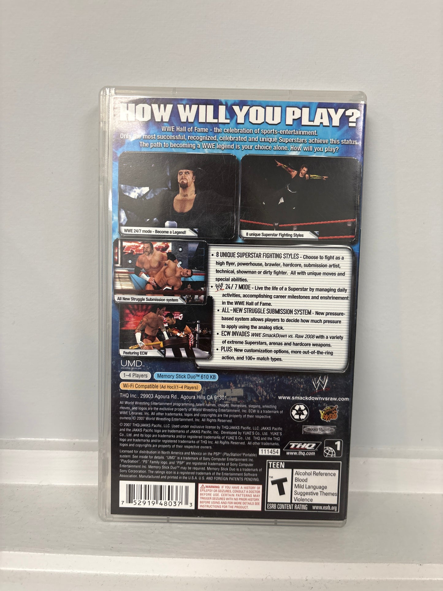 WWE Smackdown vs. Raw 2008 - PSP