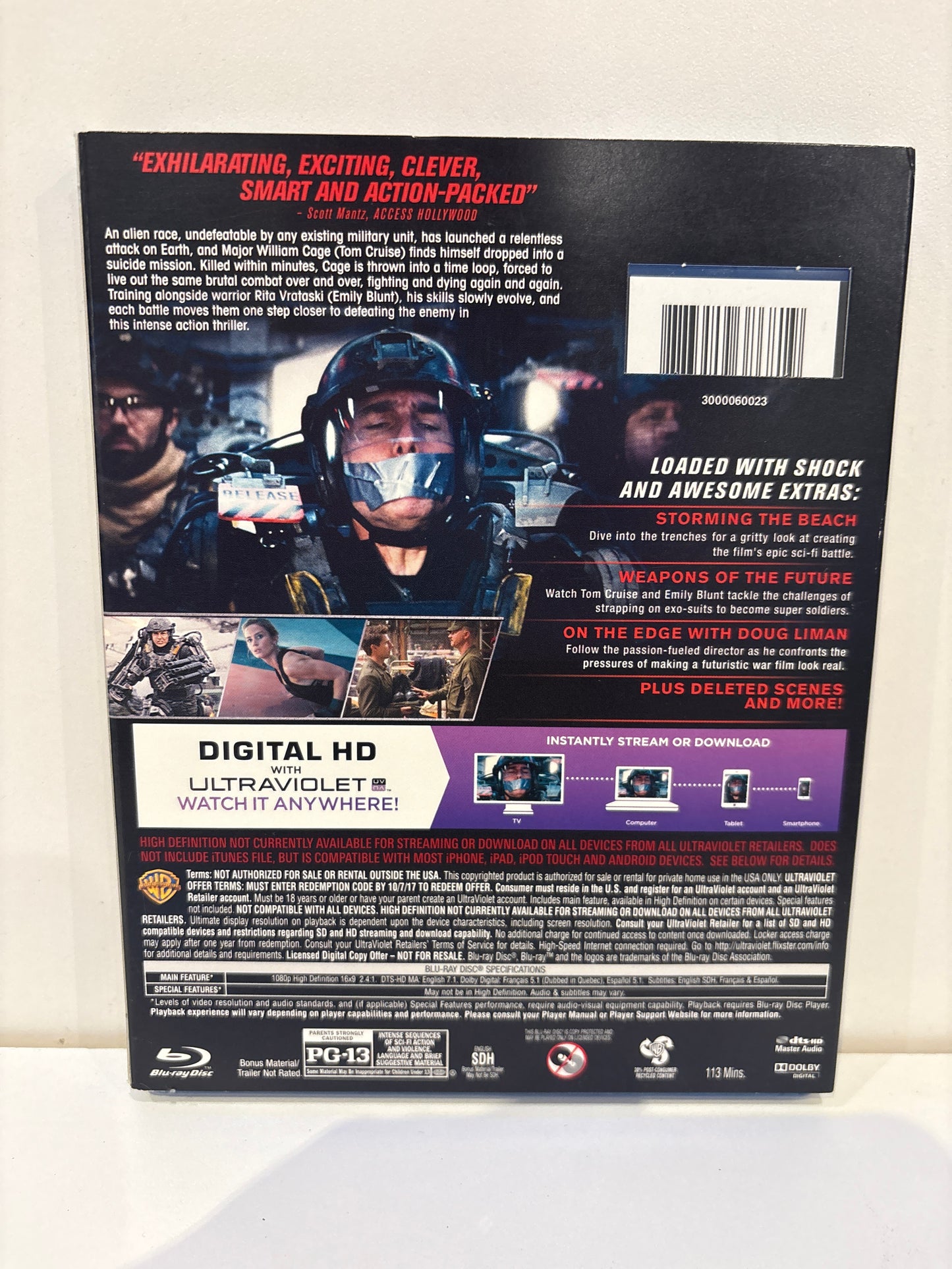 Live. Die. Repeat. Edge of Tomorow - Blu-Ray