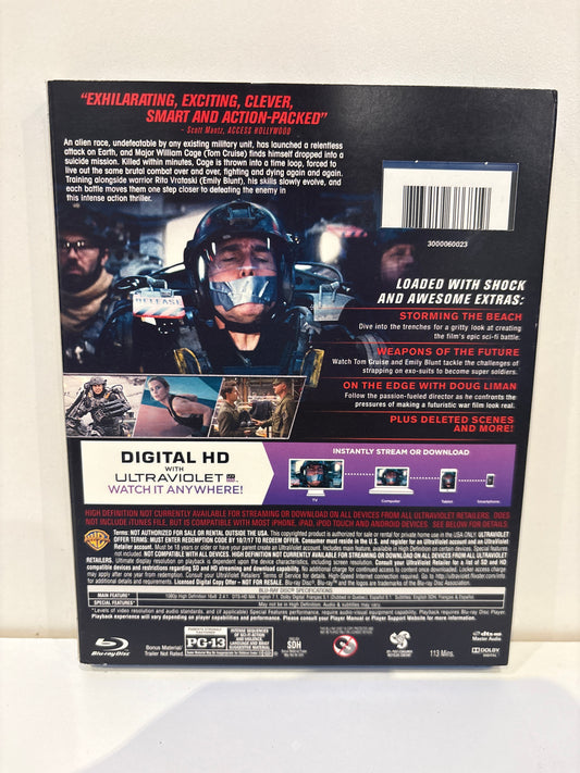 Live. Die. Repeat. Edge of Tomorow - Blu-Ray