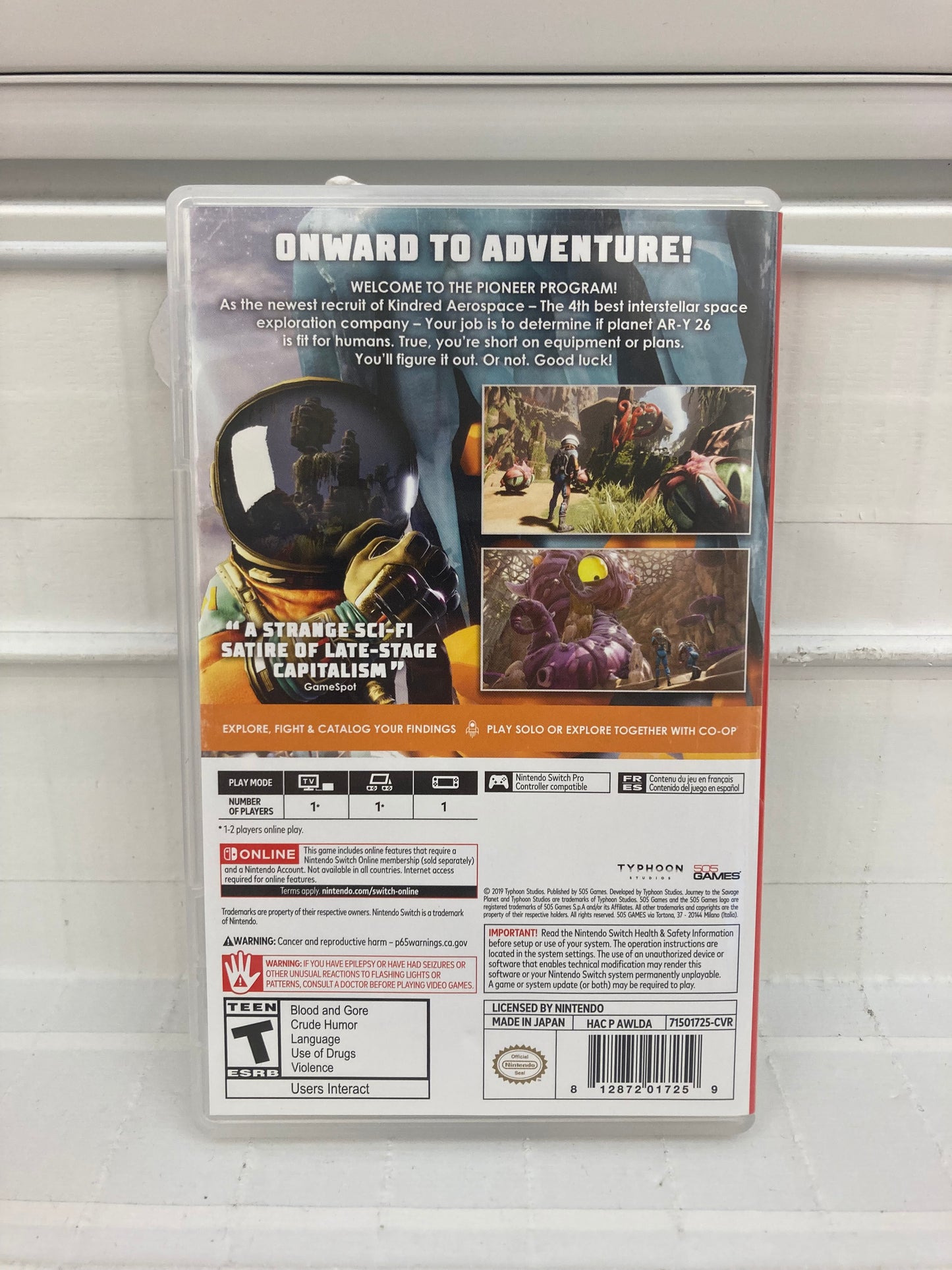 Journey to the Savage Planet - Nintendo Switch