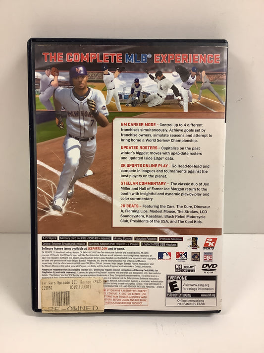 Major League Baseball 2K8 - Playstation 2