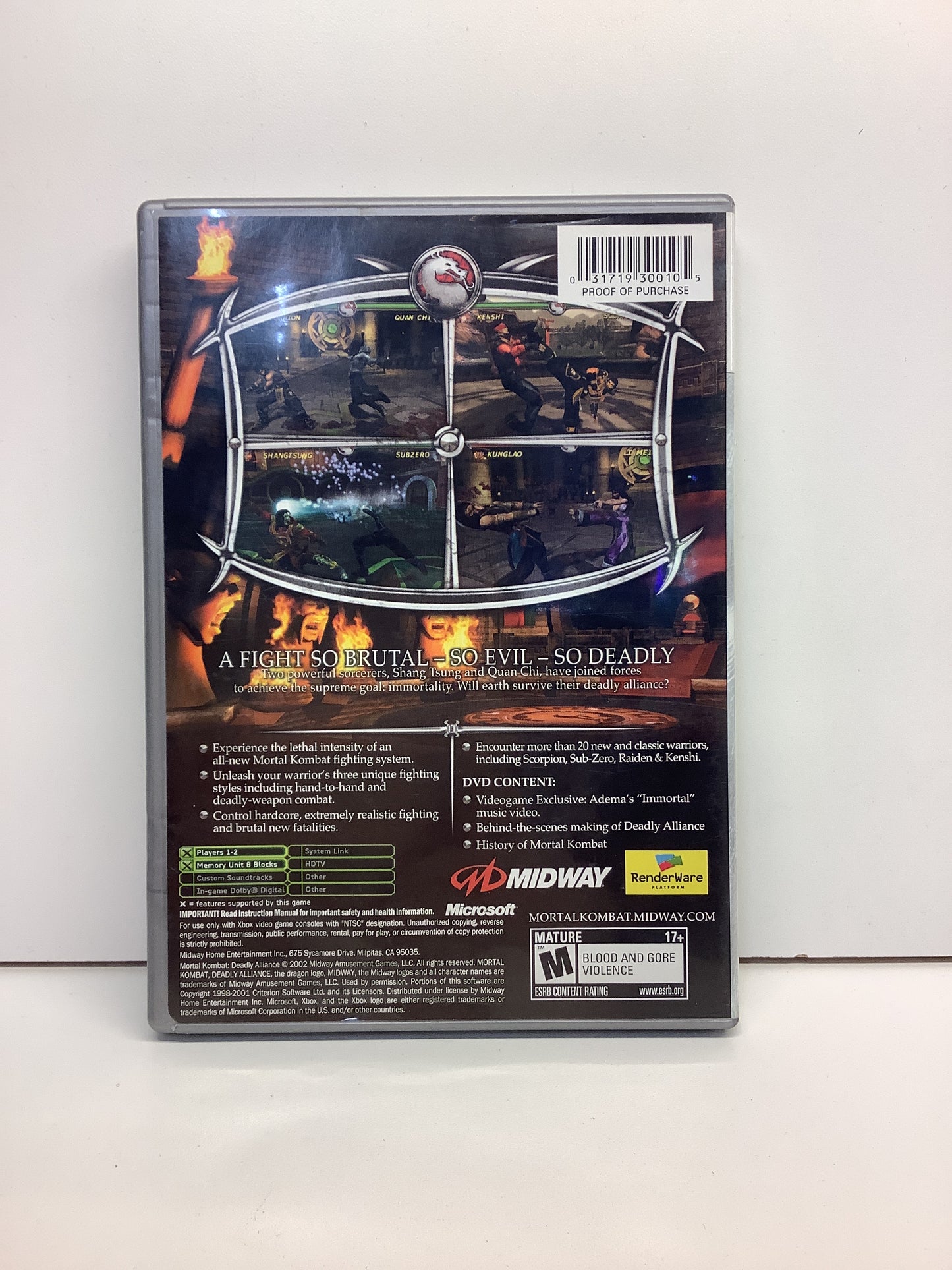 Mortal Kombat Deadly Alliance [Platinum Hits] - Xbox