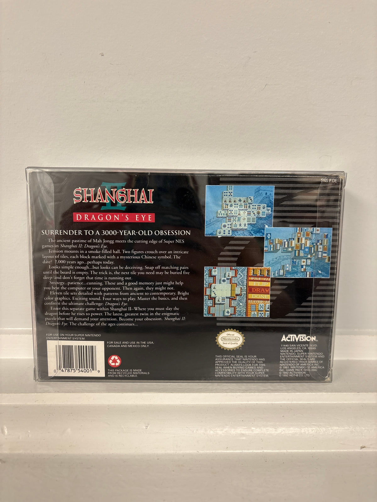 Shanghai II Dragon's Eye - Super Nintendo
