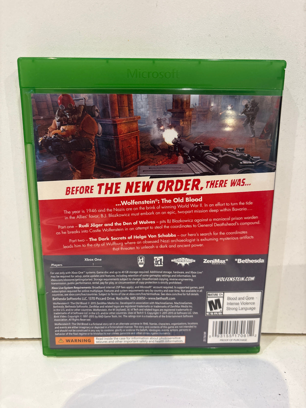 Wolfenstein: The Old Blood - Xbox One