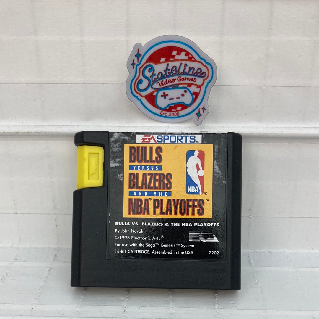 Bulls Vs Blazers and the NBA Playoffs - Sega Genesis