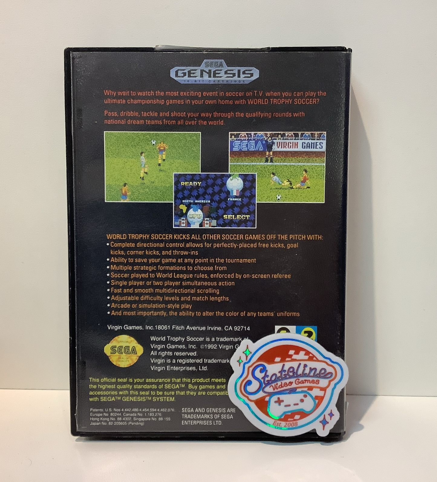 World Trophy Soccer - Sega Genesis