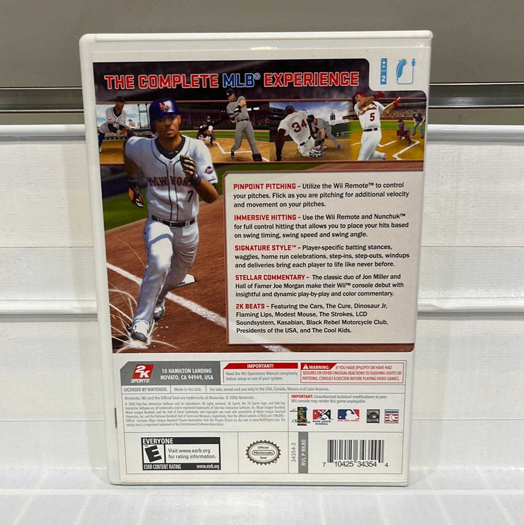 Major League Baseball 2K8 Wii, 60 OFF