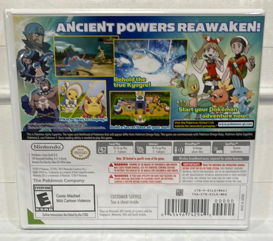 pokemon alpha sapphire game card Version - Boy Advance | Nintendo battle and trade Pokmon as you fight to stop a nefarious group determined to alter the Hoenn region forever Pokmon Omega Ruby and Pokmon