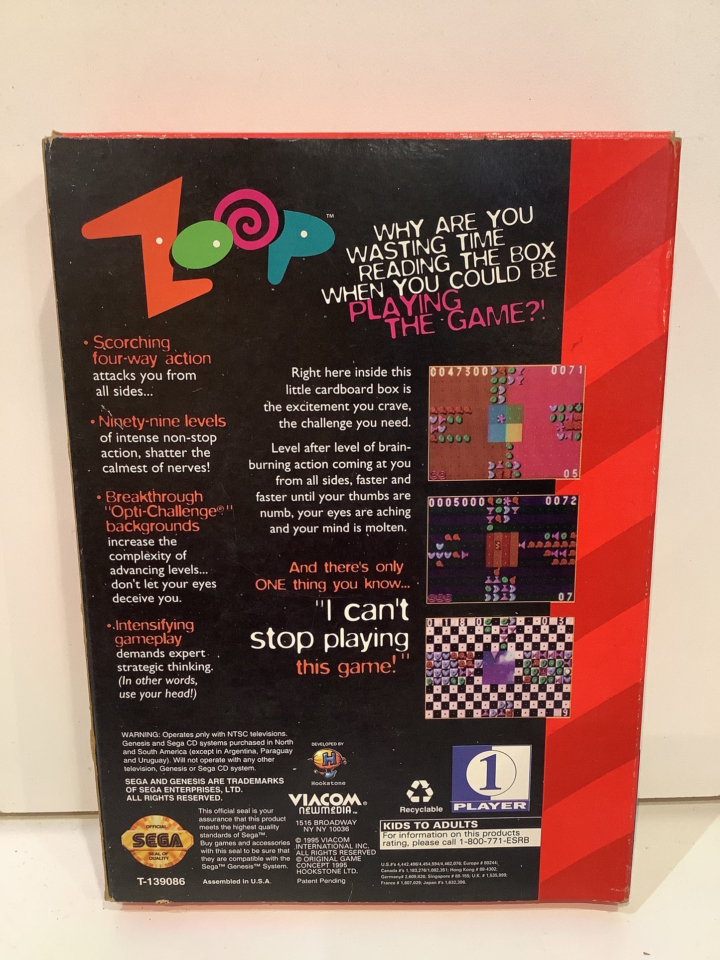 Zoop - Sega Genesis