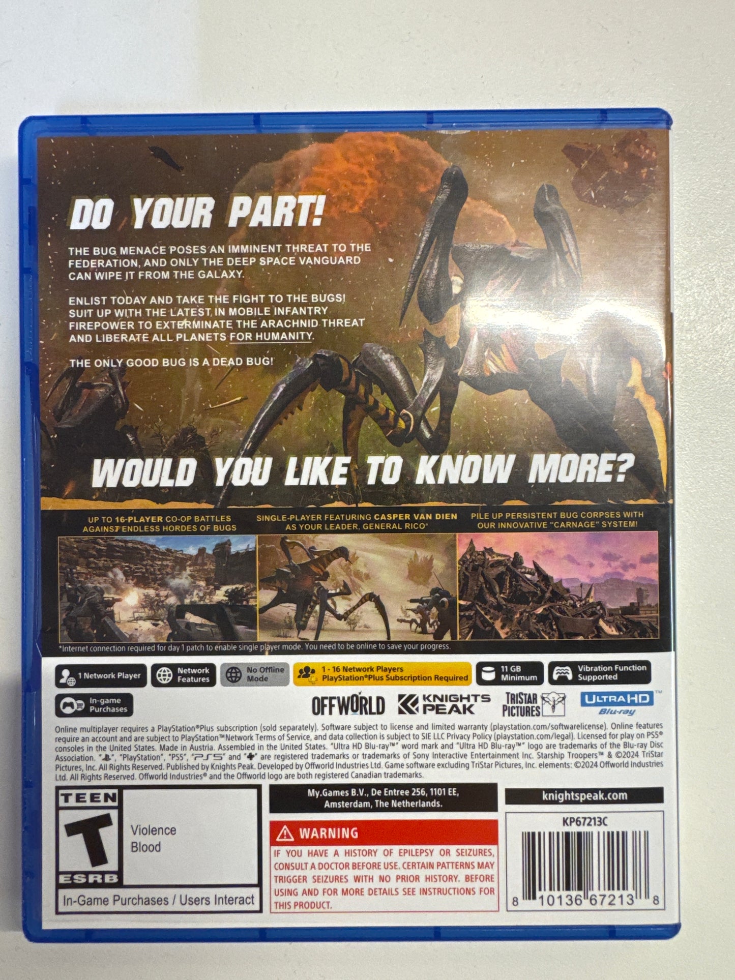 Starship Troopers: Extermination - Playstation 5