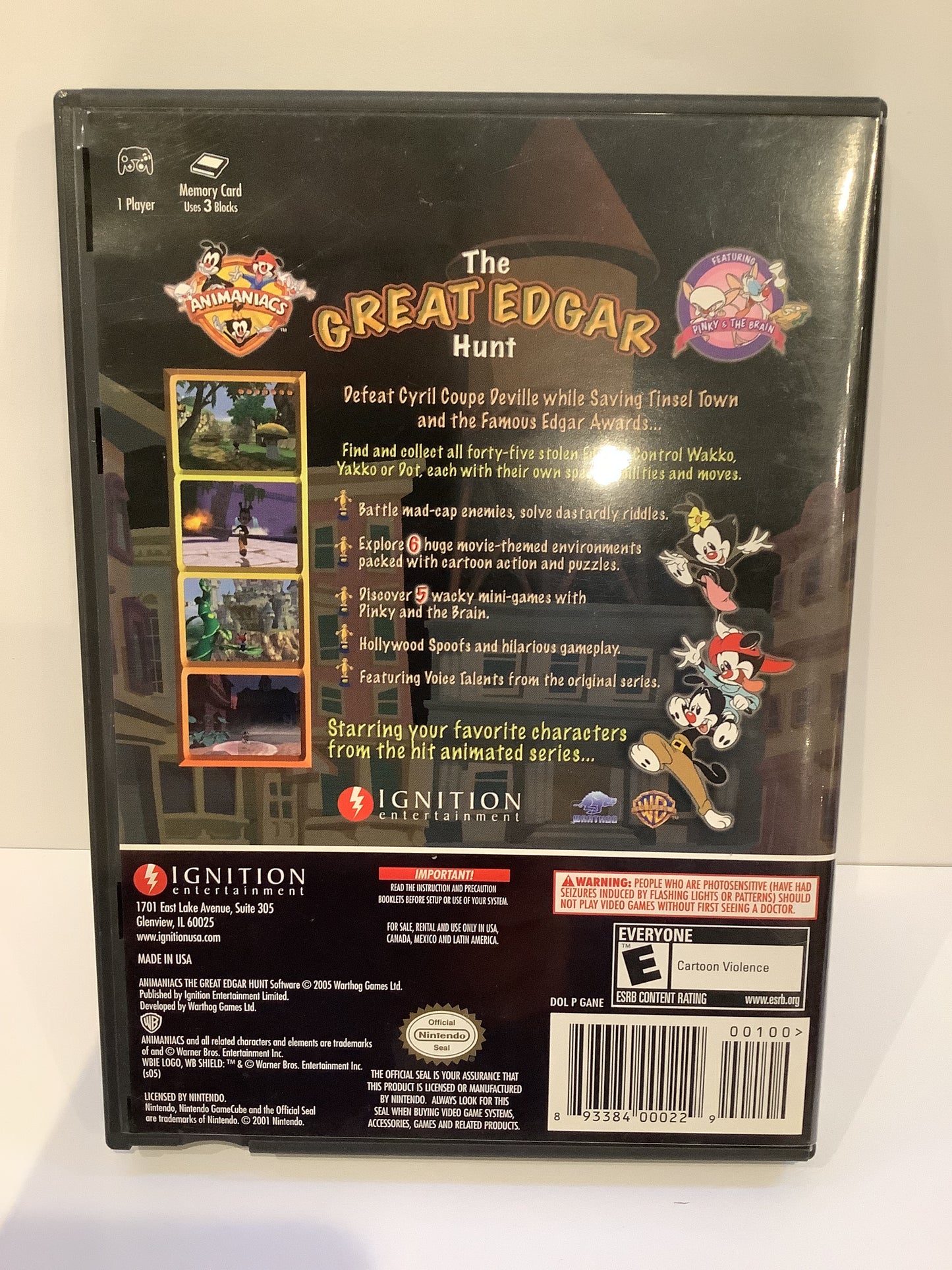 Animaniacs The Great Edgar Hunt - Gamecube