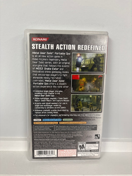 Metal Gear Solid Portable Ops [Greatest Hits] - PSP