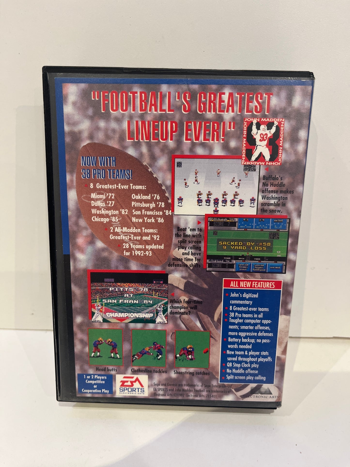 John Madden Football '93 - Sega Genesis