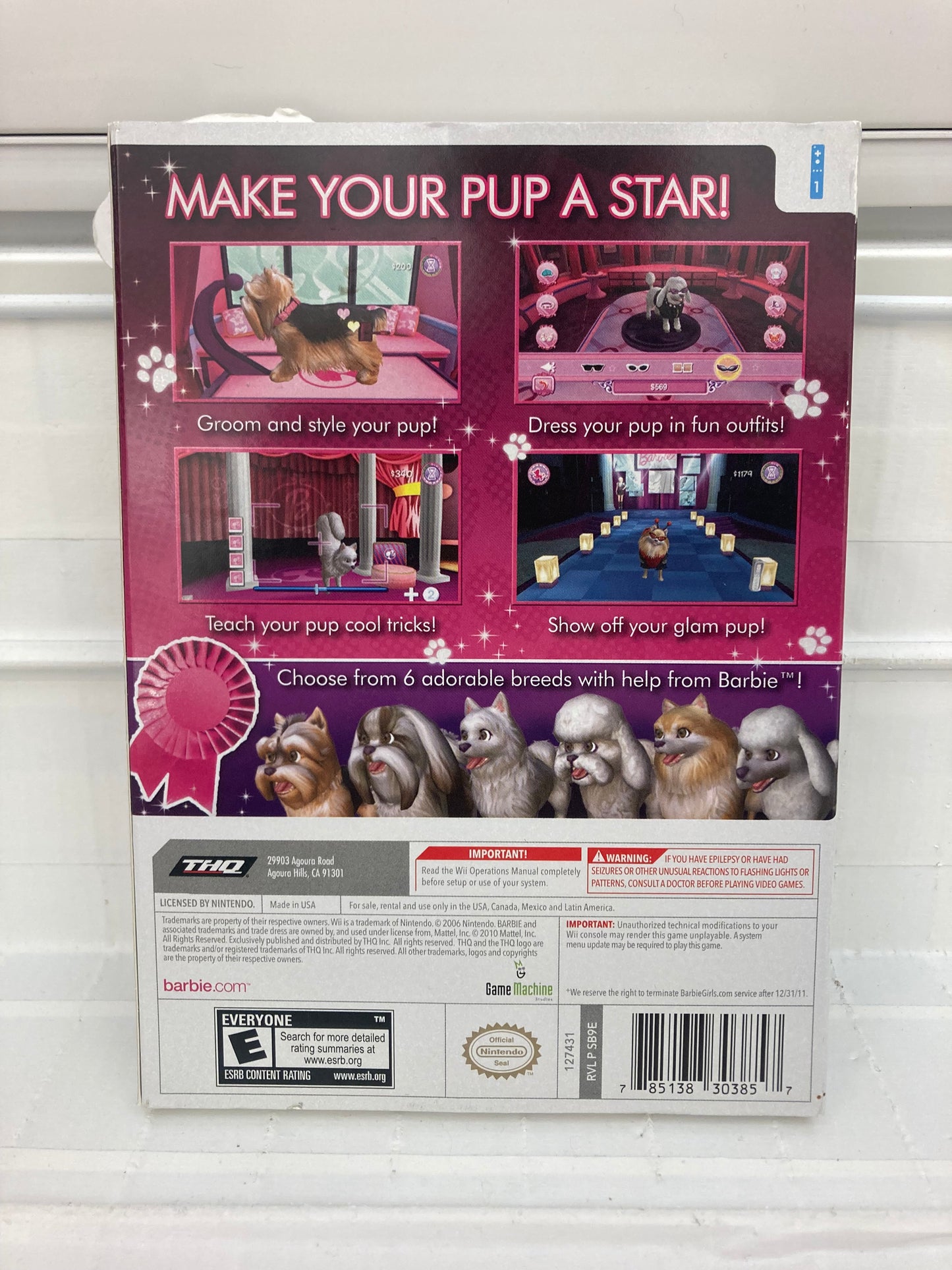 Barbie: Groom and Glam Pups - Wii