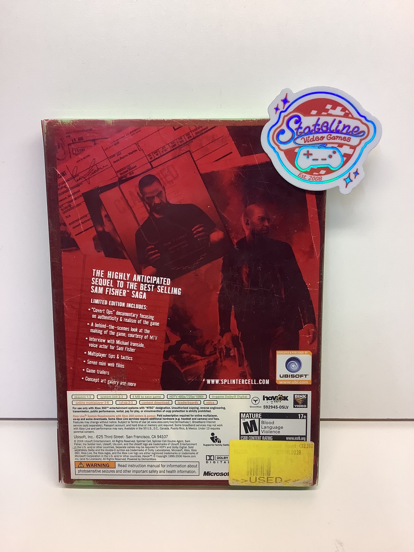 Splinter Cell Double Agent [Limited Edition] - Xbox 360