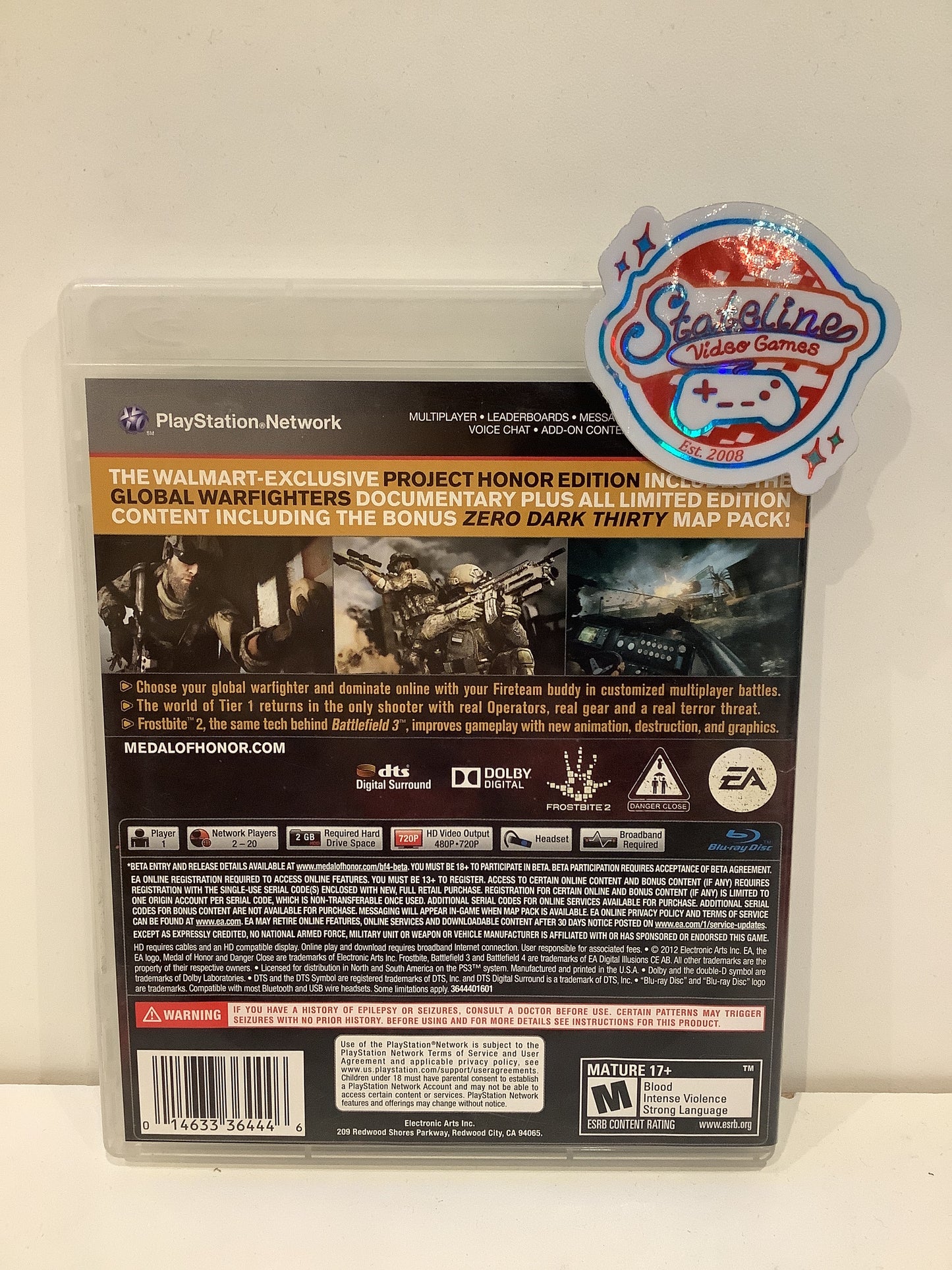 Medal of Honor Warfighter [Project Honor Edition] - Playstation 3