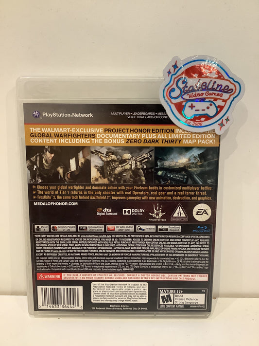 Medal of Honor Warfighter [Project Honor Edition] - Playstation 3
