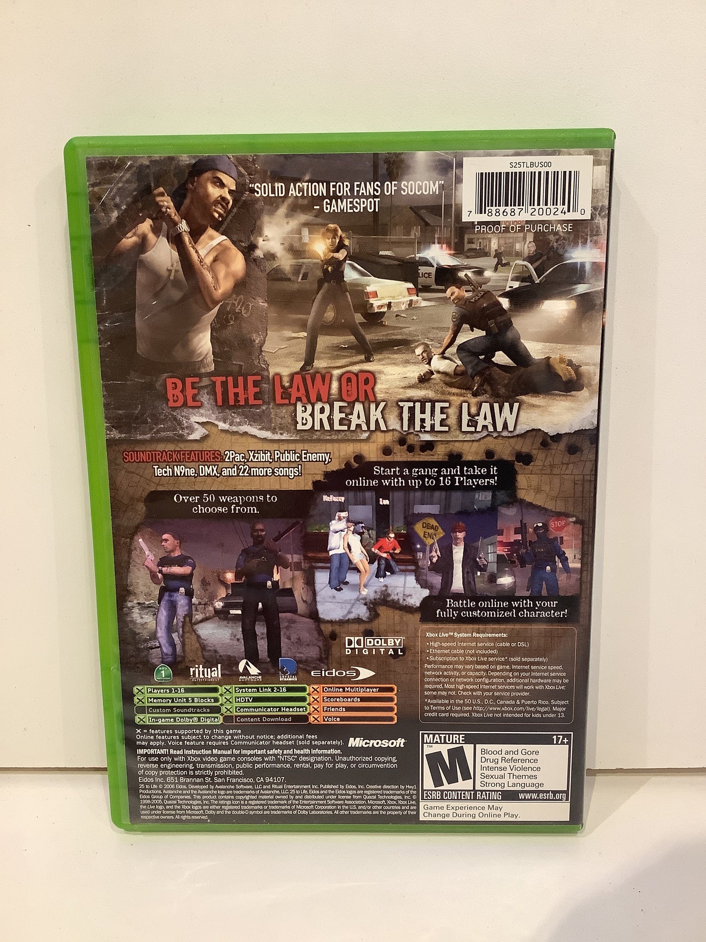 25 to Life - Xbox