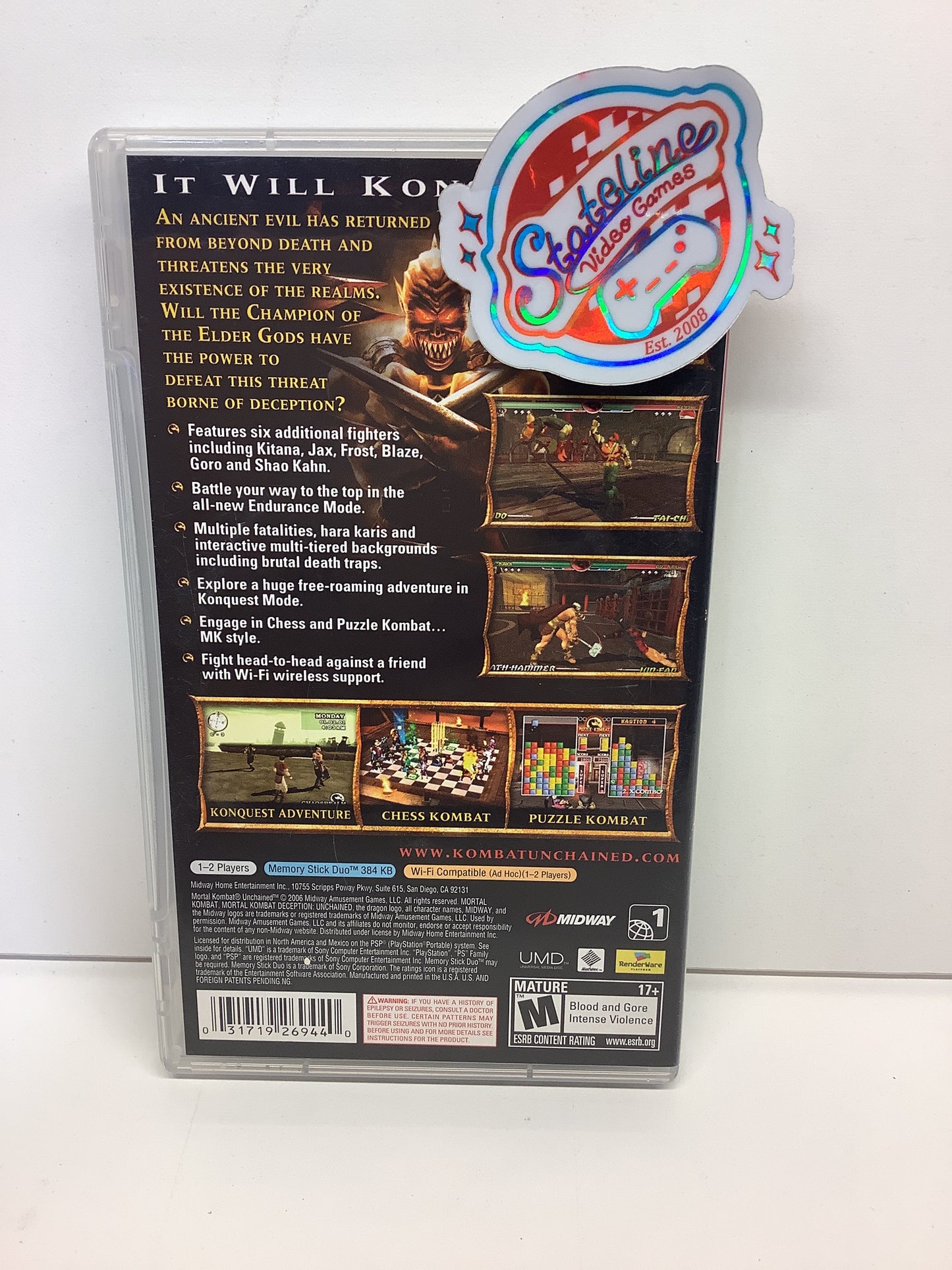 Mortal Kombat: Unchained [Greatest Hits] - PSP