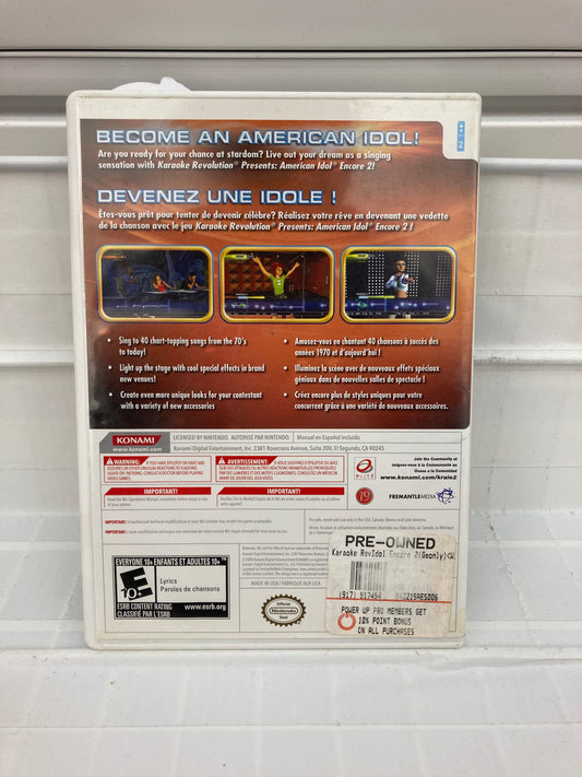 Karaoke Revolution American Idol Encore 2 - Wii