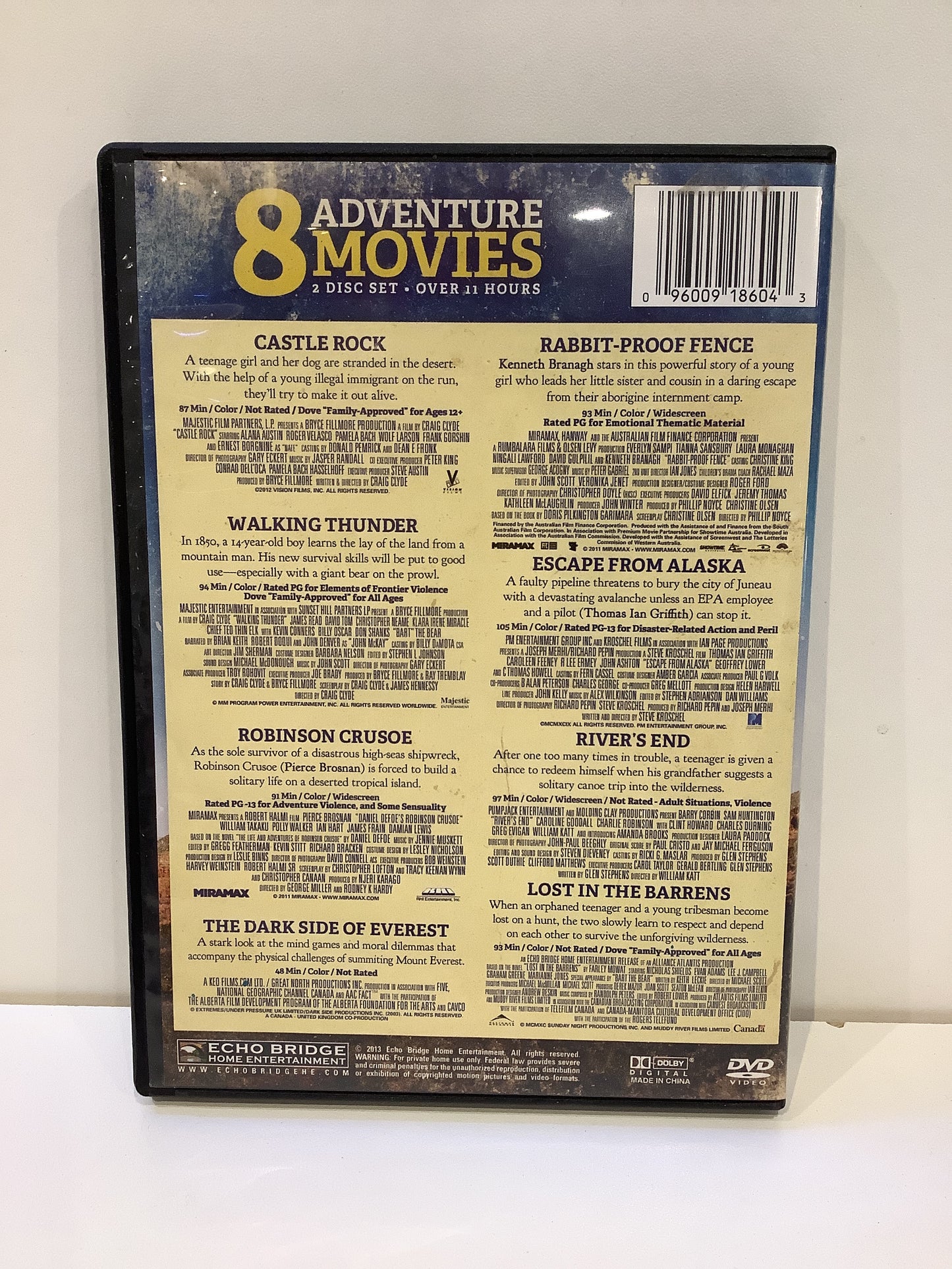 8 Adventure Movies - DVD