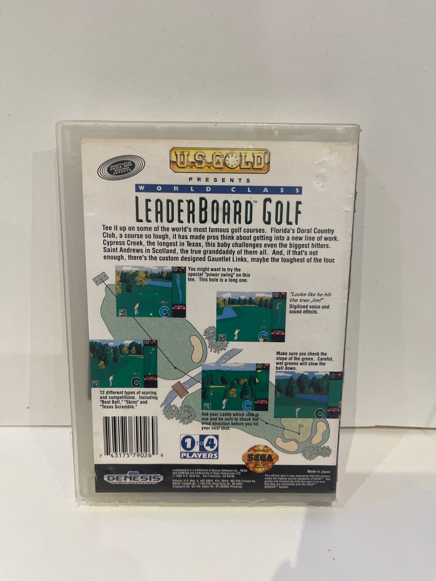 World Class Leader Board Golf - Sega Genesis