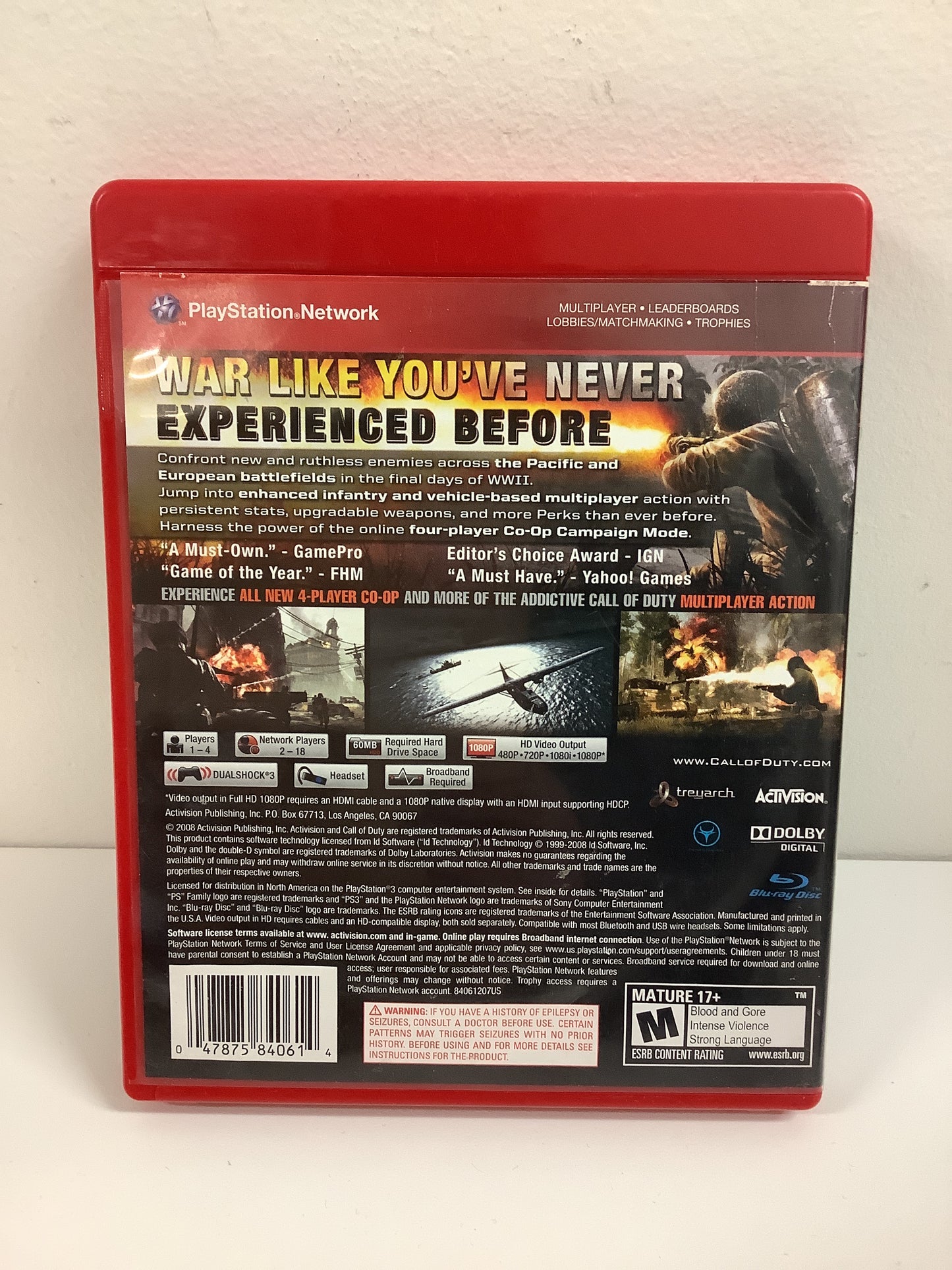 Call of Duty World at War [Greatest Hits] - Playstation 3