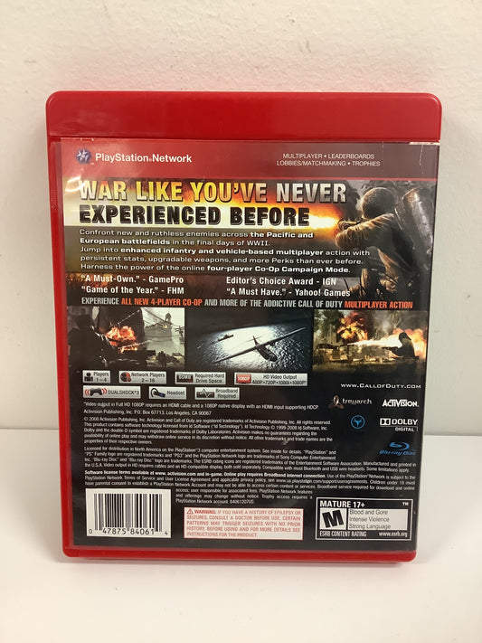 Call of Duty World at War [Greatest Hits] - Playstation 3