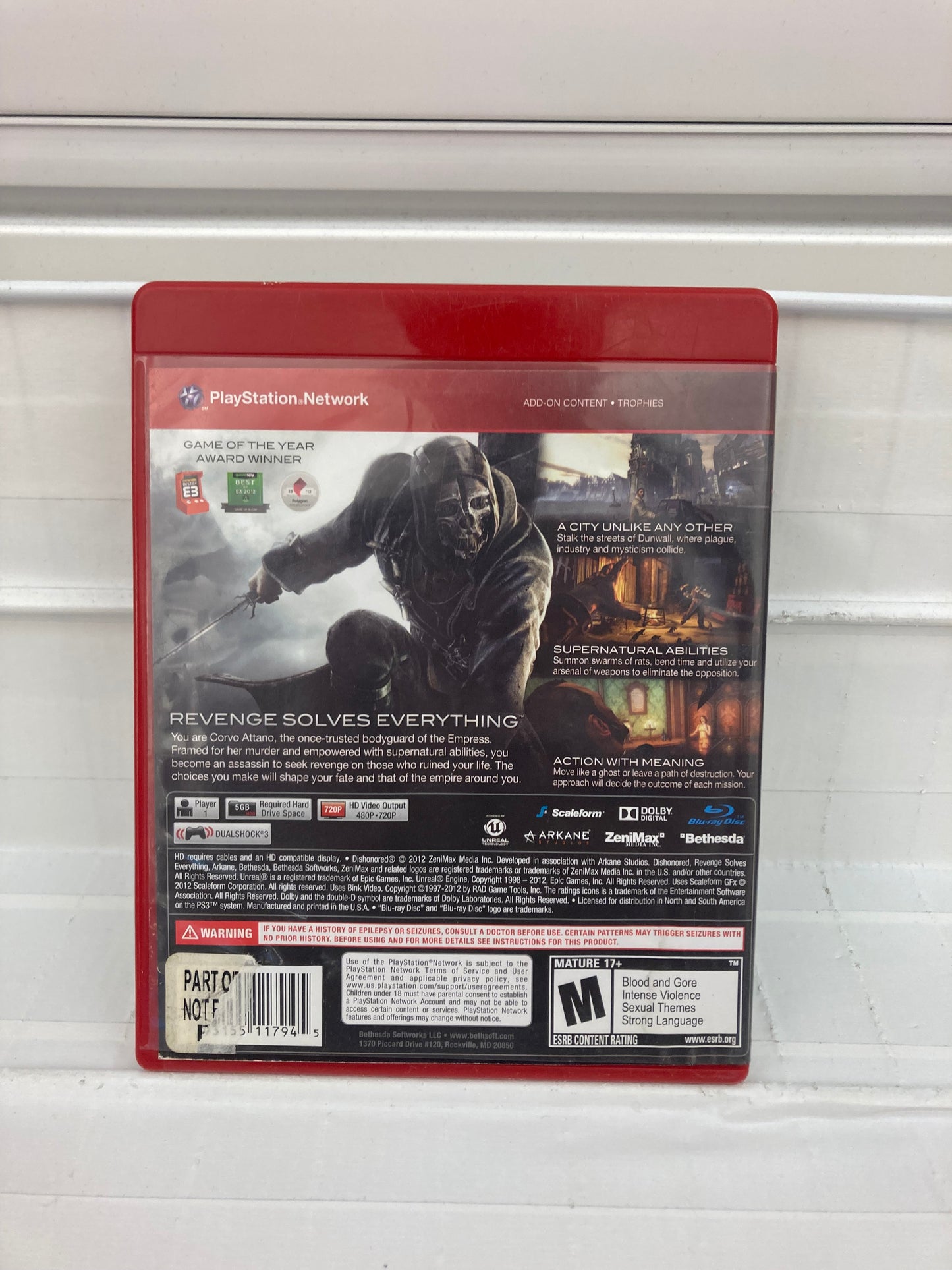 Dishonored [Greatest Hits] - Playstation 3