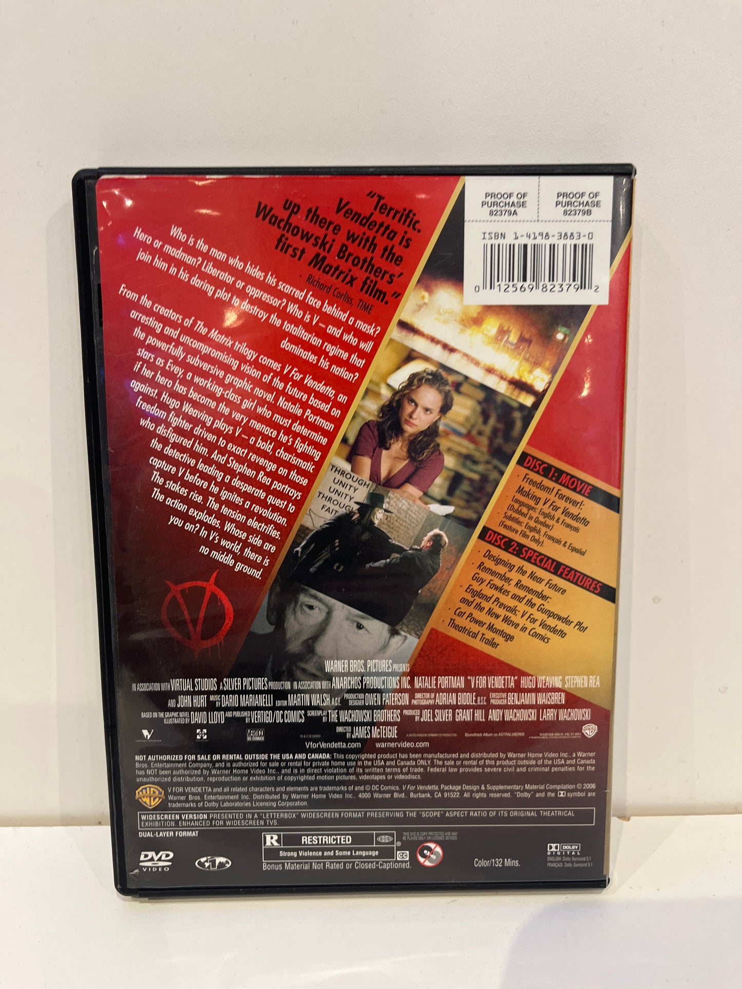V For Vendetta - DVD