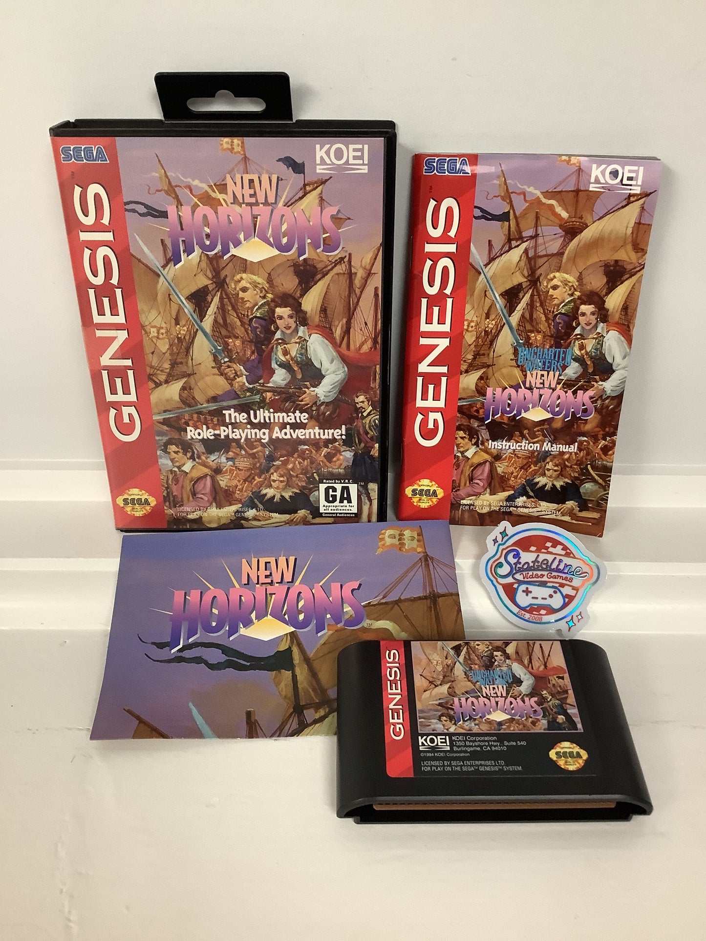 Uncharted Waters New Horizons - Sega Genesis