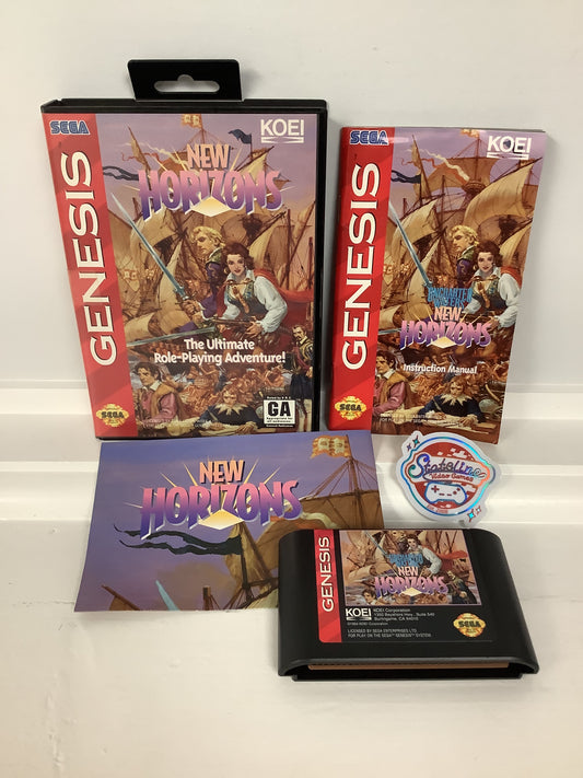 Uncharted Waters New Horizons - Sega Genesis