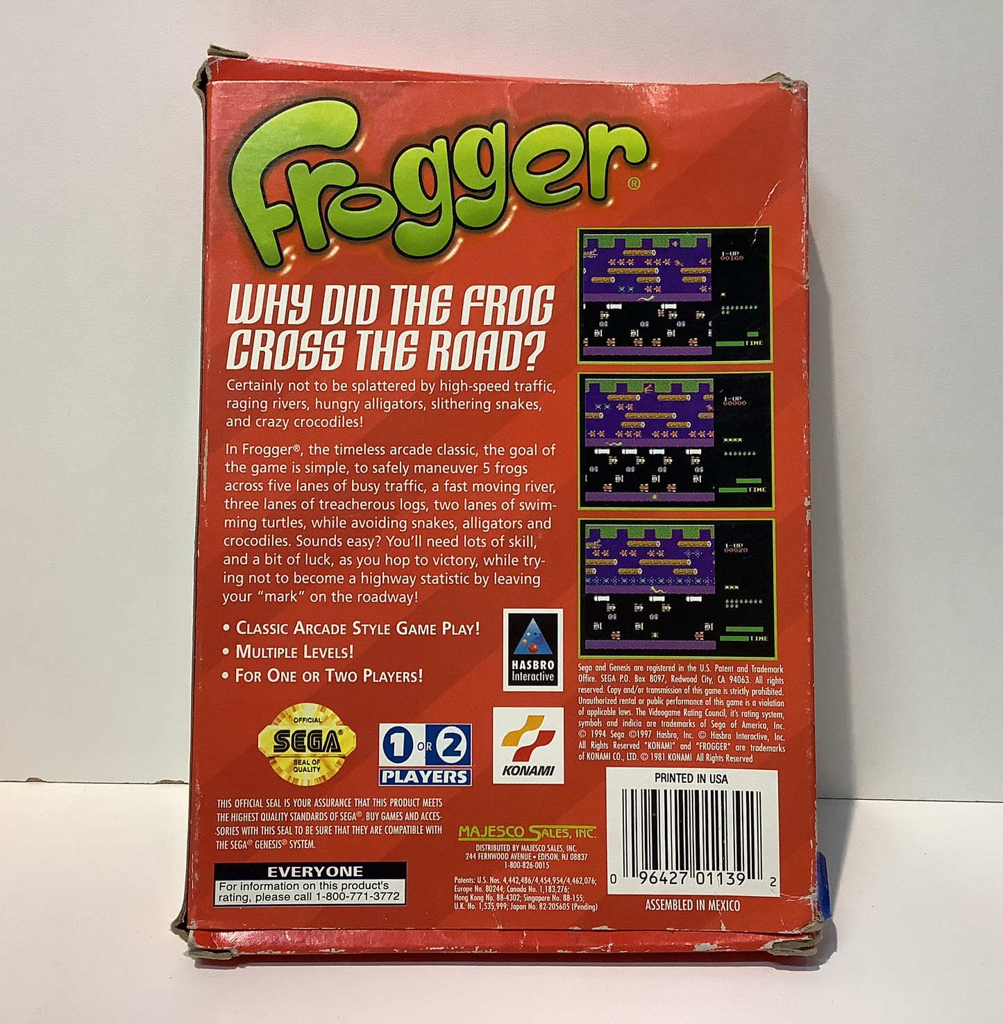 Frogger - Sega Genesis