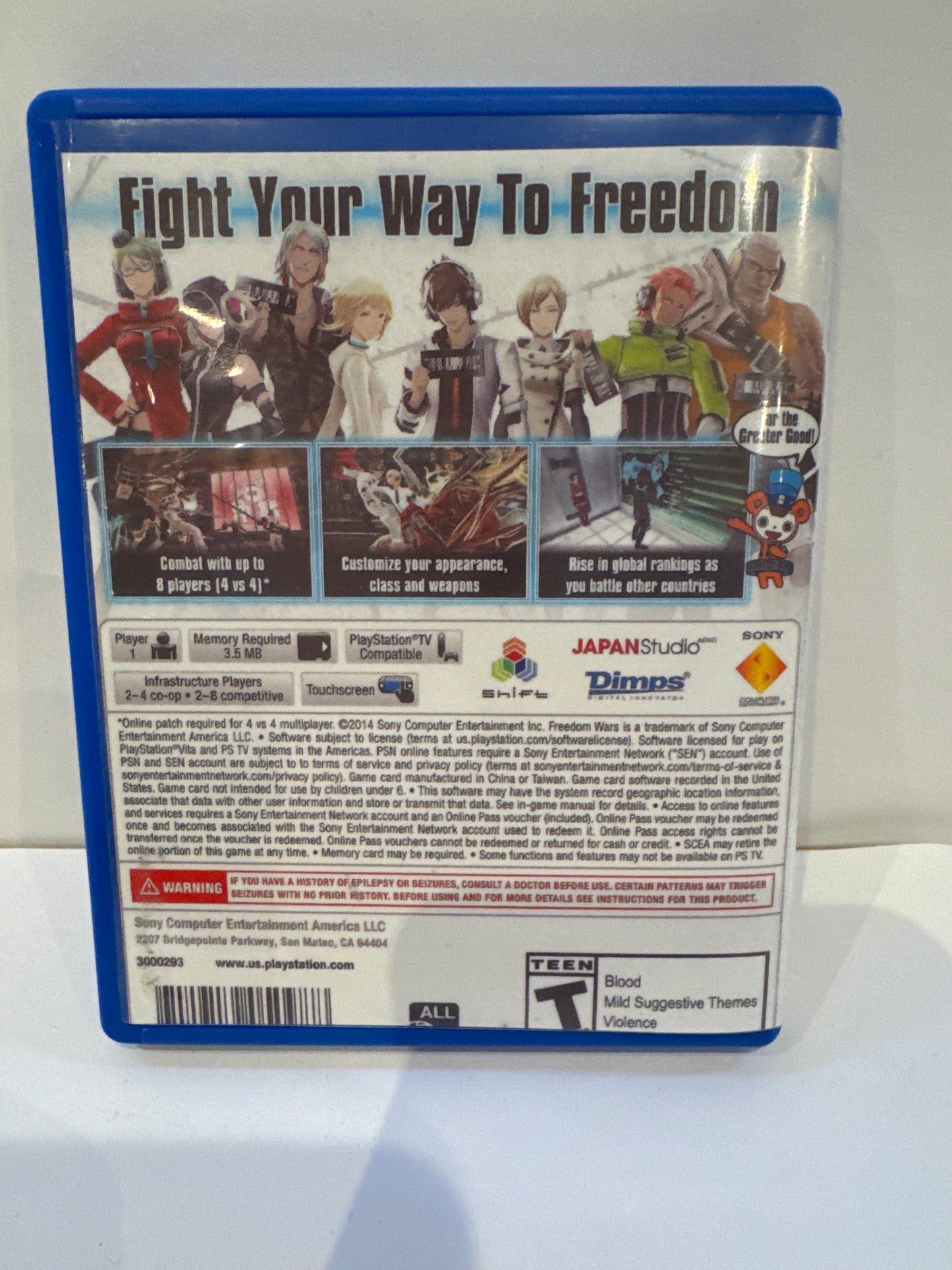 Freedom Wars - Playstation Vita