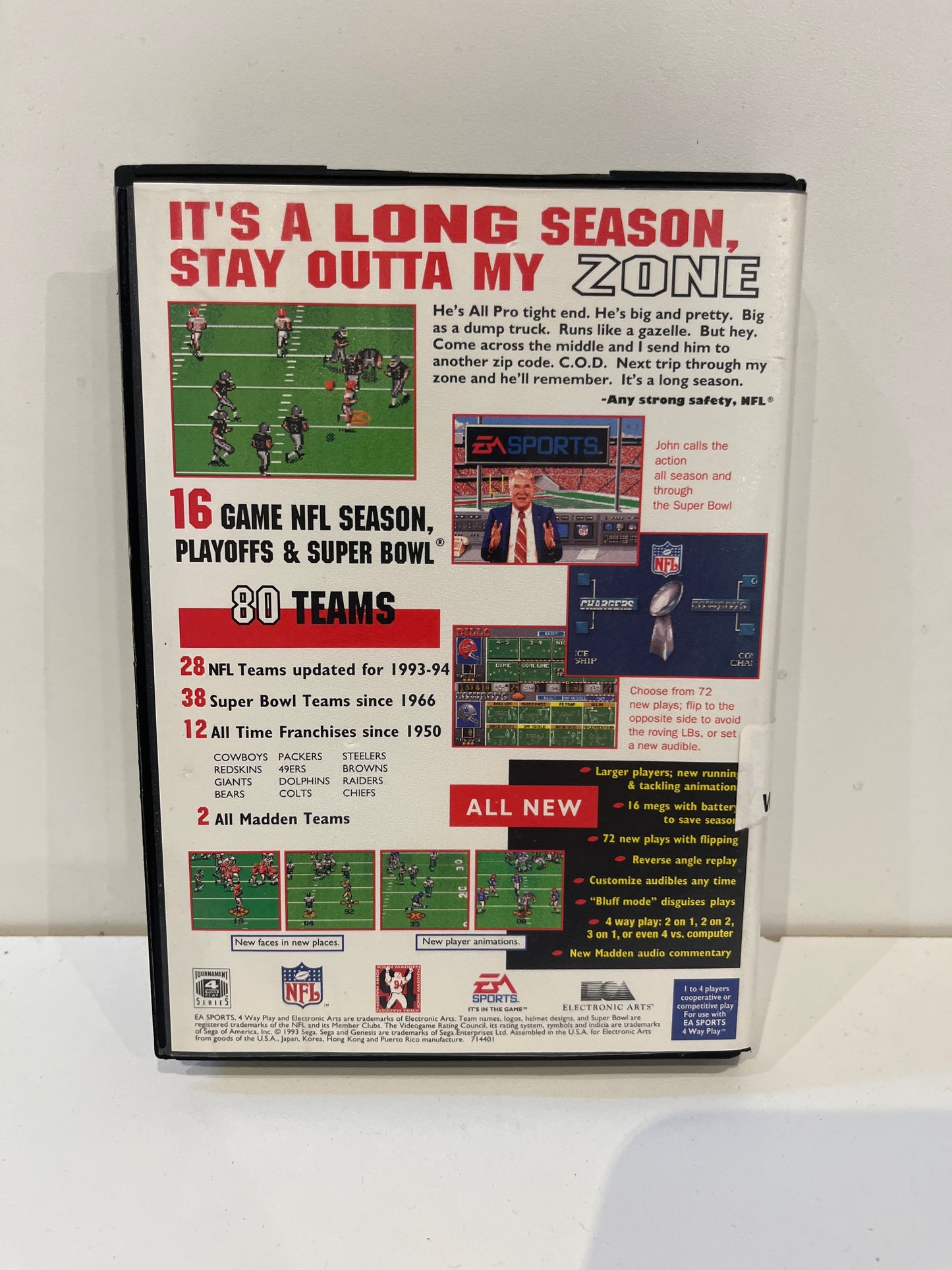 Madden NFL '94 - Sega Genesis